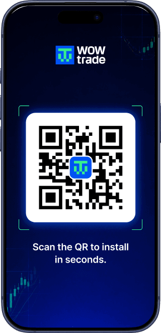 WOW Tradeアプリインストール用QRコード